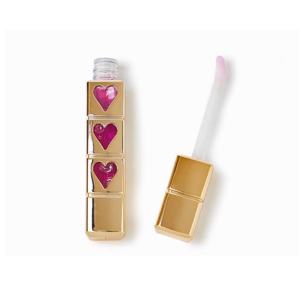NIB Girlactik Gloss Amour in Crystal Love Clear Pink Full Size 5.5ml
